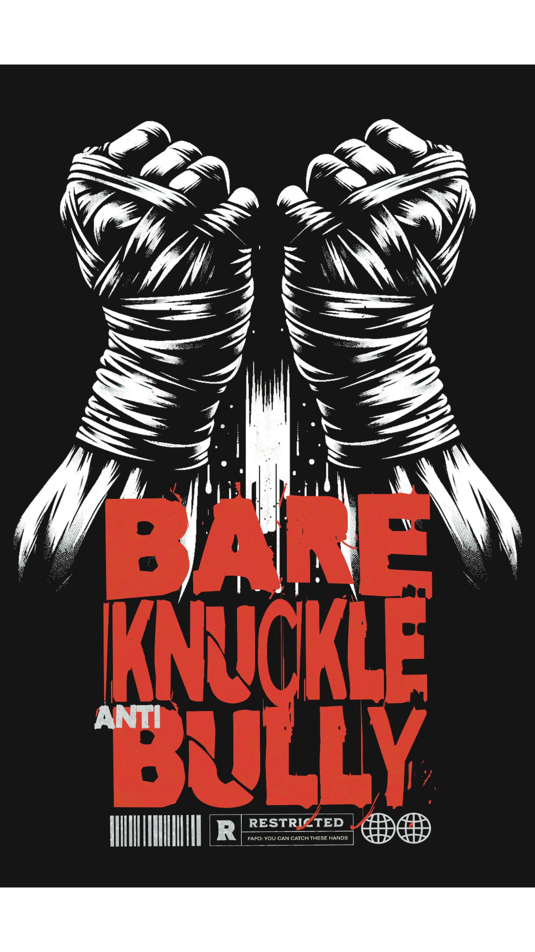 BARE KNUCKLE ANTI-BULLY Poster Tee